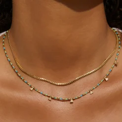 Natalia Gold Necklace - Ocean