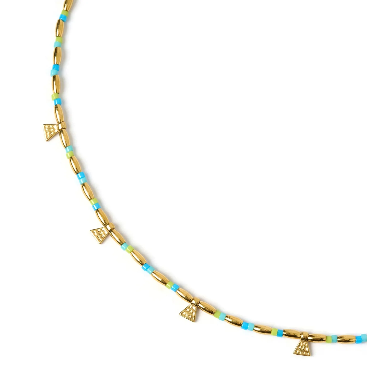 Natalia Gold Necklace - Ocean