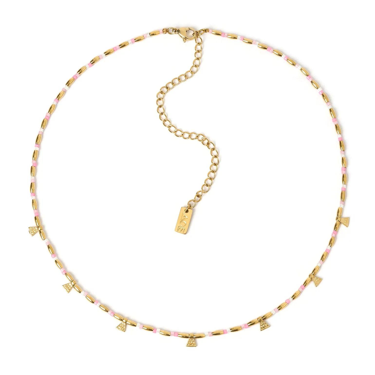 Natalia Gold Necklace - Peony