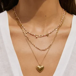 Natalia Gold Necklace - Peony
