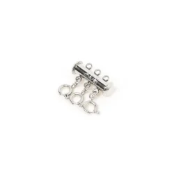 Necklace Stacking Clasp - Silver