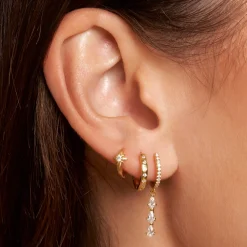Nova Gold Huggie Earrings