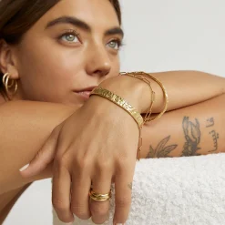 Olivia Gold Cuff Bracelet
