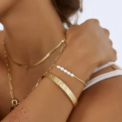 Olivia Gold Cuff Bracelet