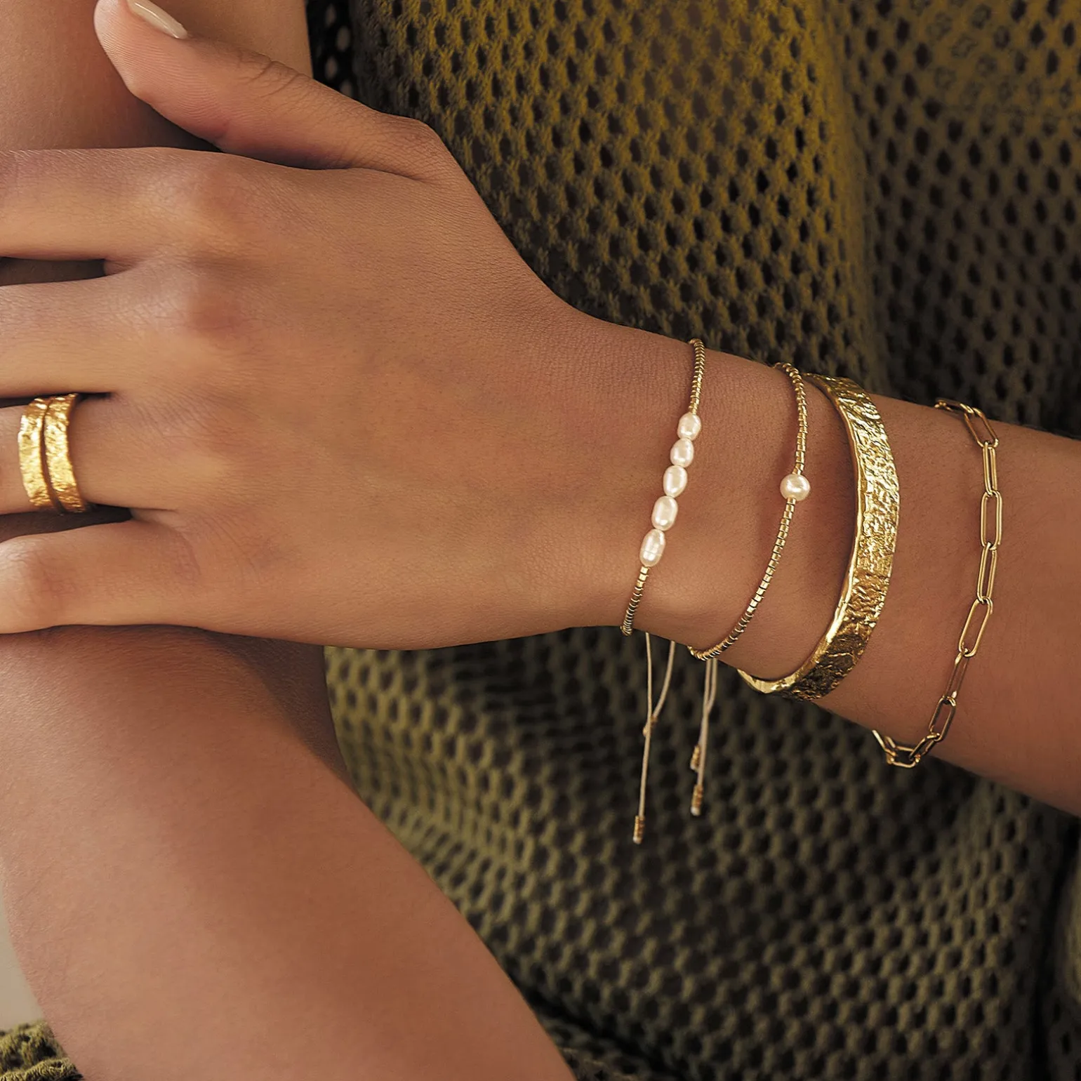 Olivia Gold Cuff Bracelet