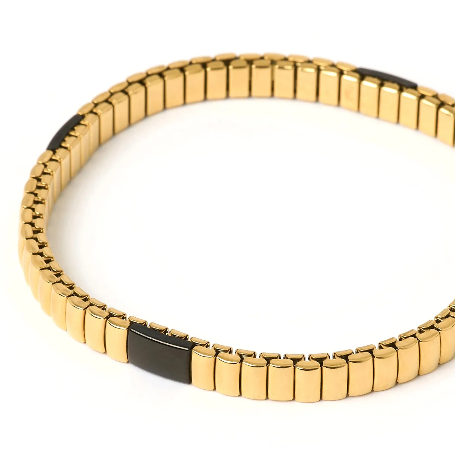 Onyx Bracelet - Two Toned Black