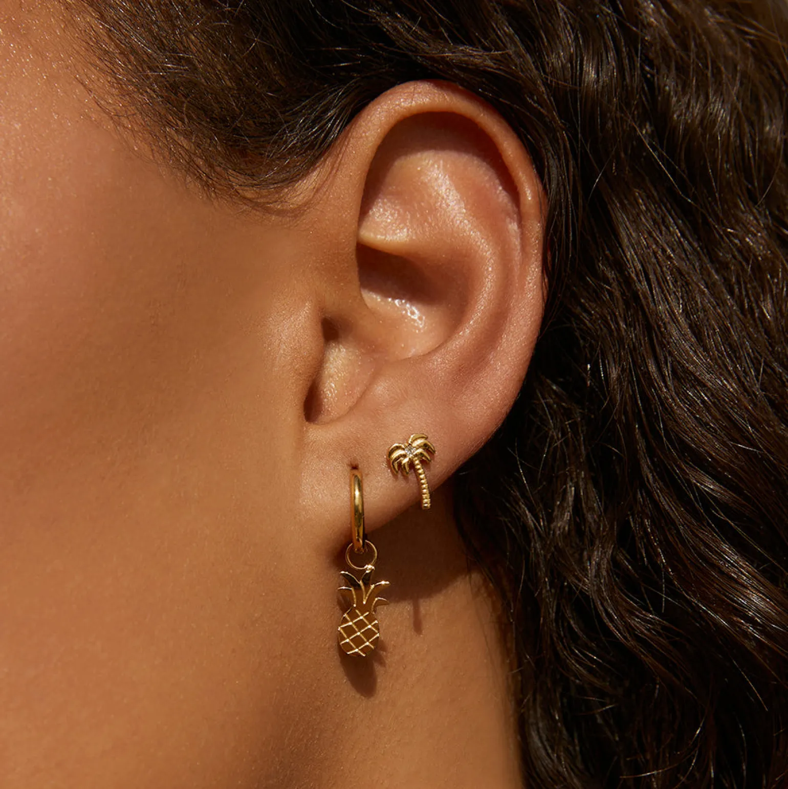 Palm Springs Gold Studs