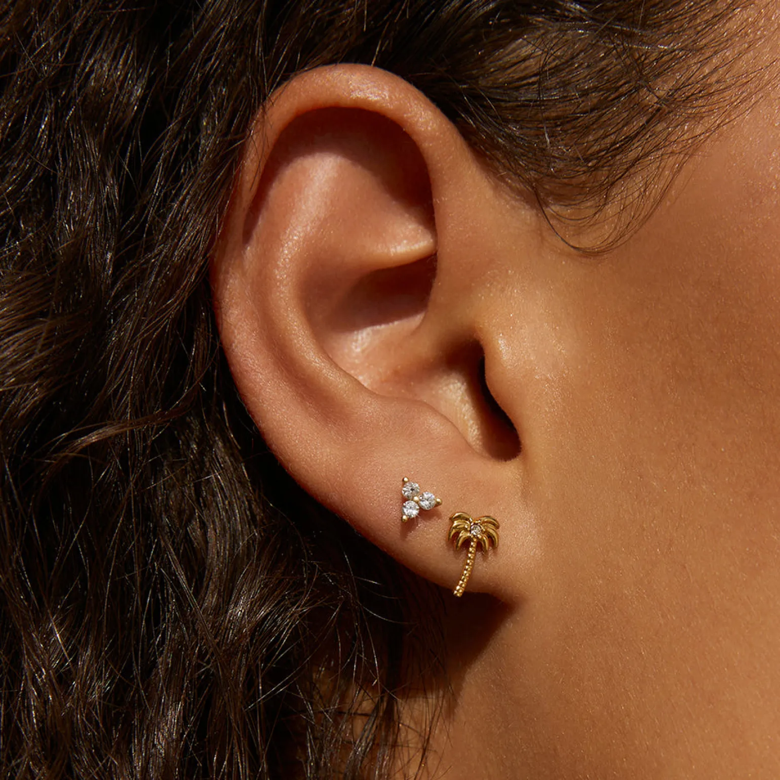 Palm Springs Gold Studs