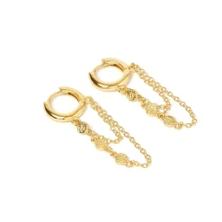 Paloma Gold Huggie Earrings