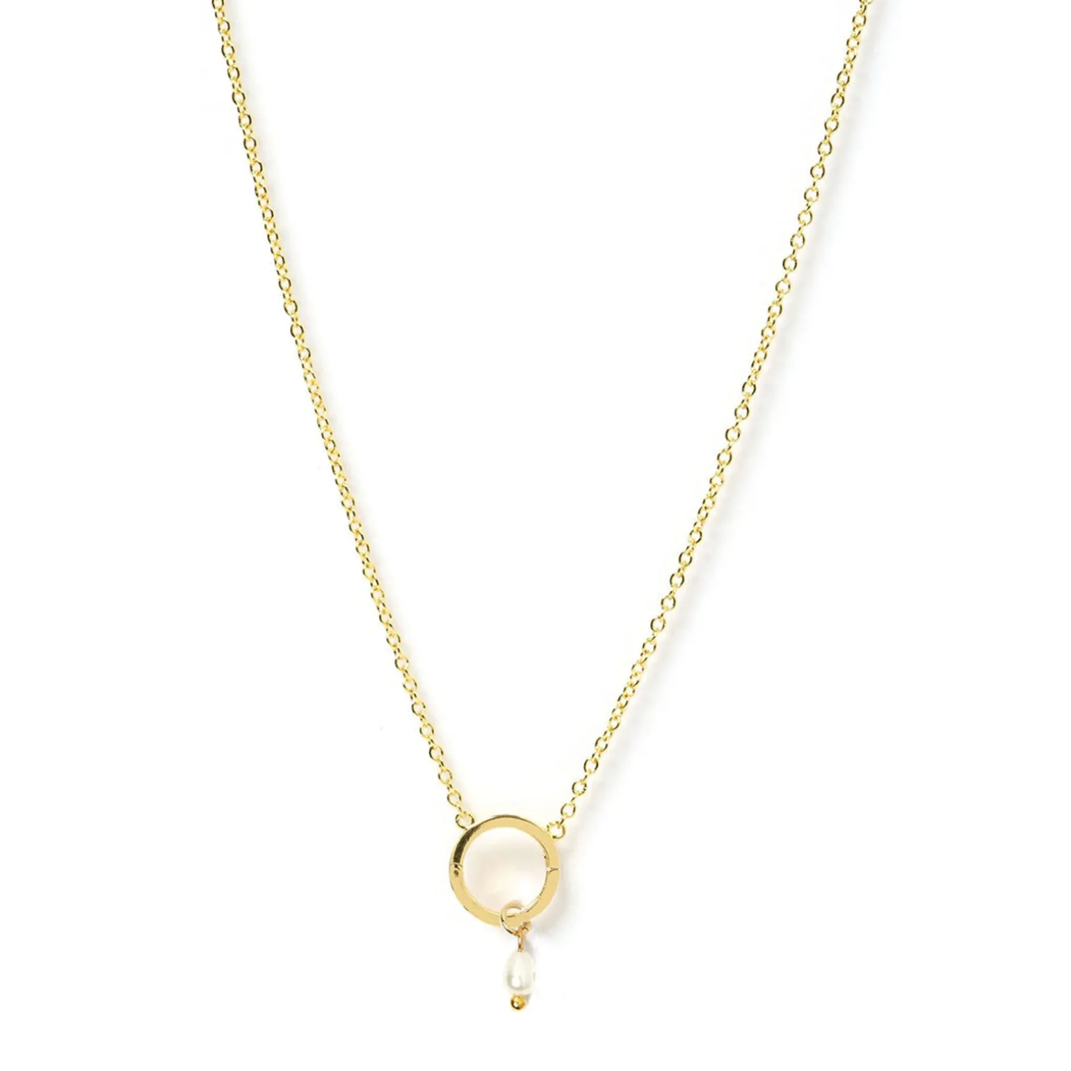 Pearl O Charm Necklace