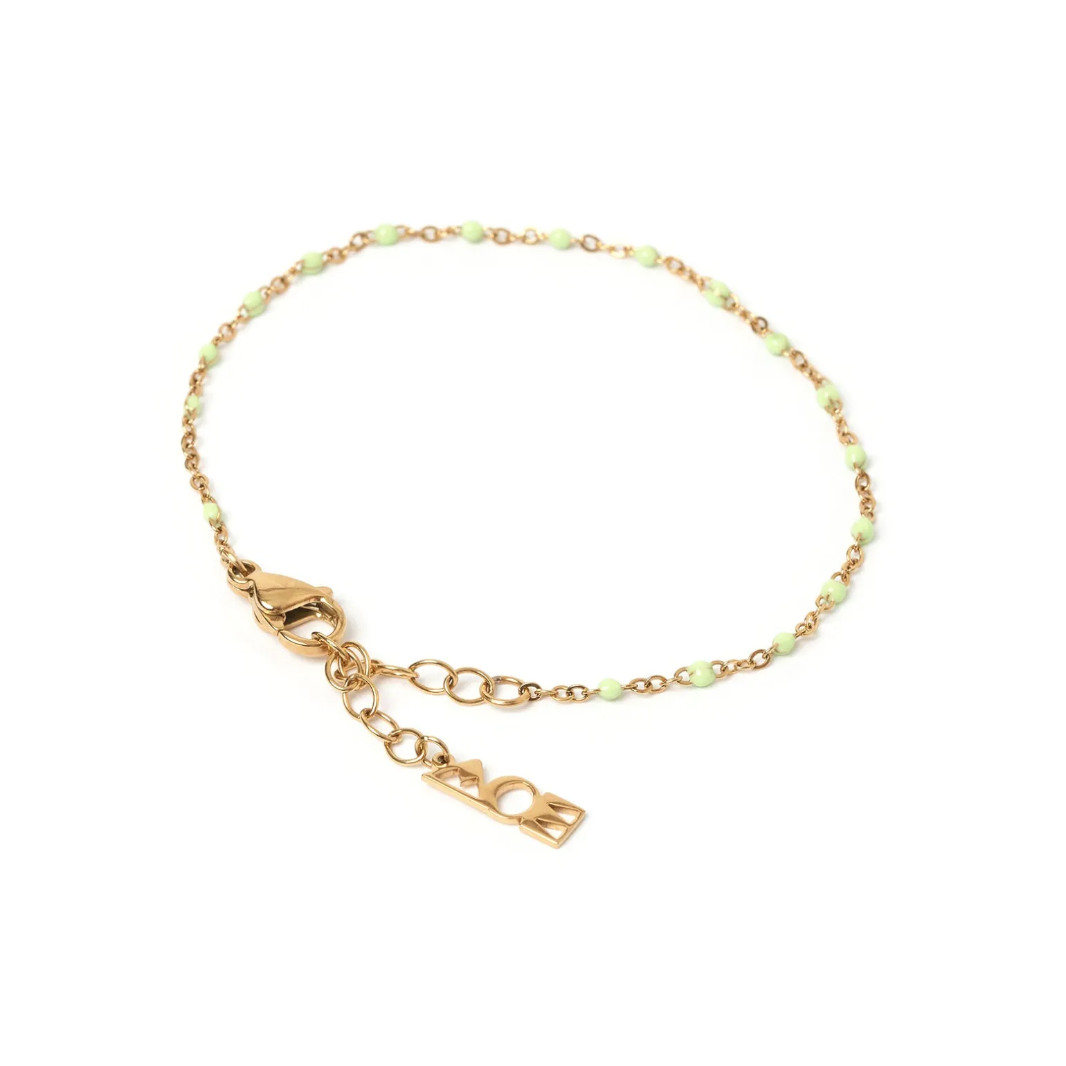 Peggy Gold and Enamel Bracelet - Mint