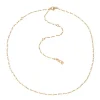 Peggy Gold and Enamel Necklace - Vanilla