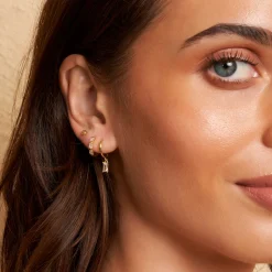 Pip Gold Charm Earrings