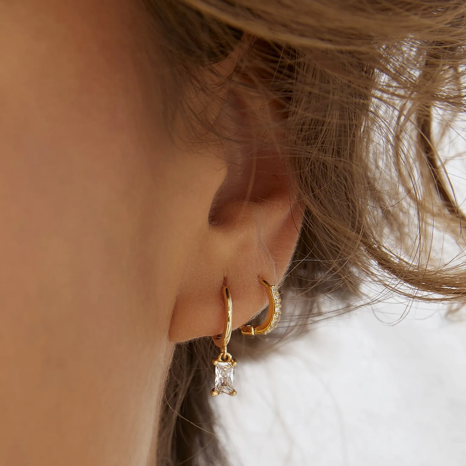 Pip Gold Charm Earrings