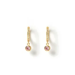 Rhodes Gold Earrings - Rose
