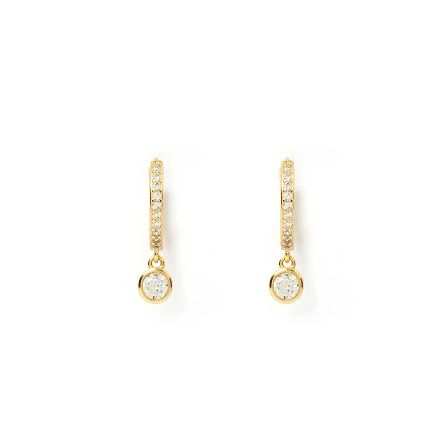 Rhodes Gold Earrings - Stone