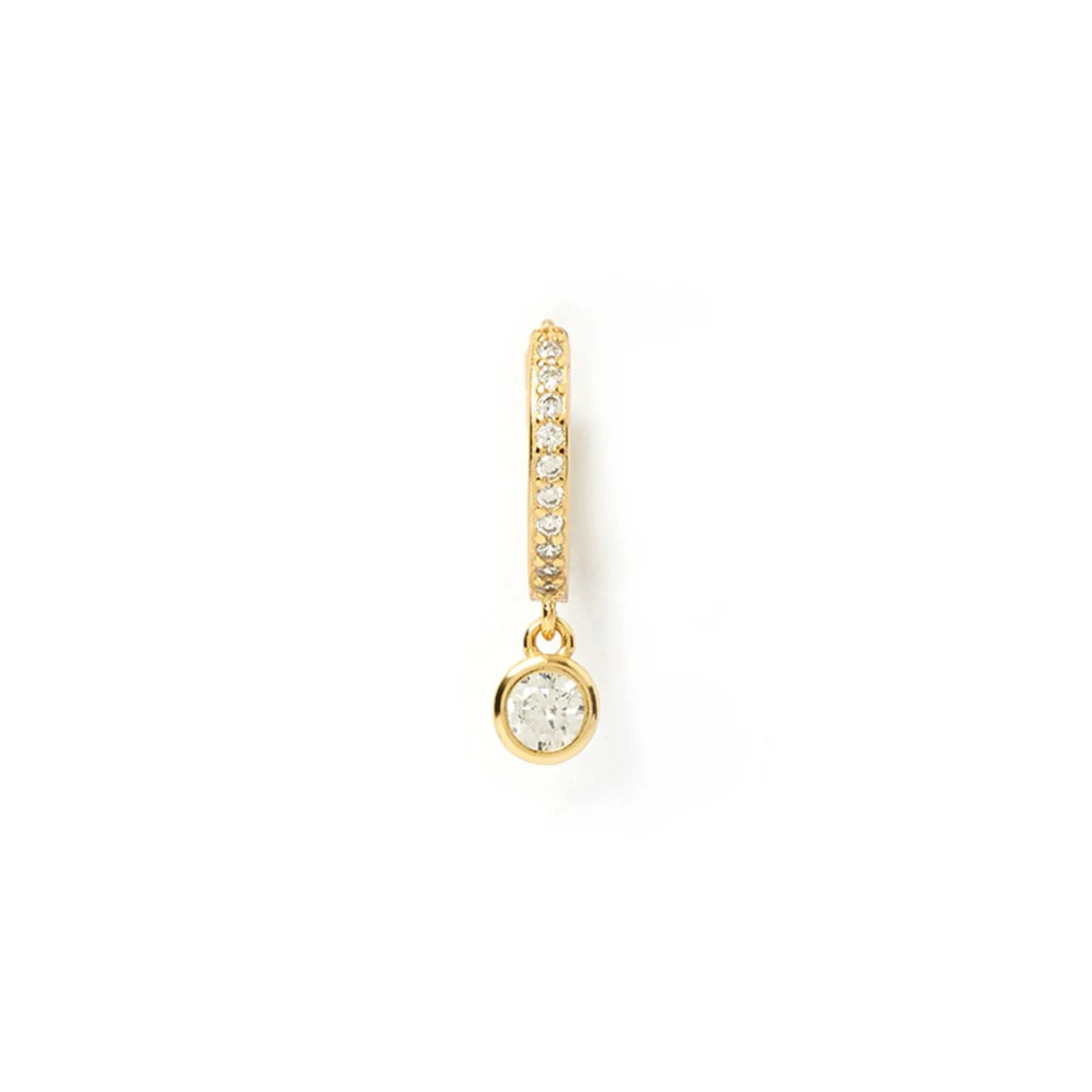 Rhodes Single Stacker Earring - Stone