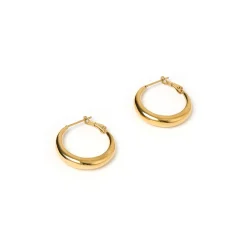 Riley Gold Hoop Earrings - Small