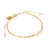 River Gold and Pearl Bracelet