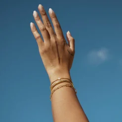River Gold and Pearl Bracelet