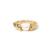 Riviera Gold and Pearl Ring