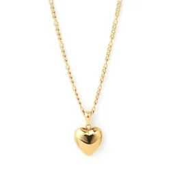 Rose Heart Necklace - Gold