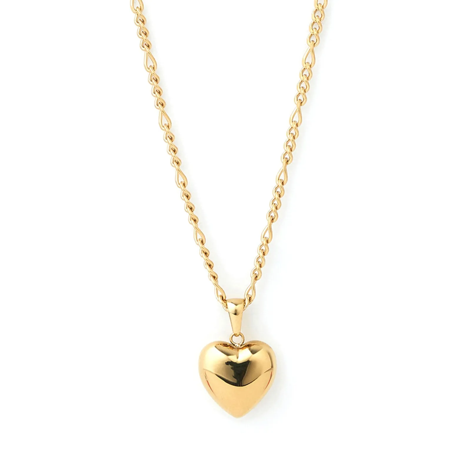 Rose Heart Necklace - Gold