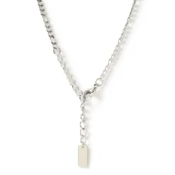 Rose Heart Necklace - Silver