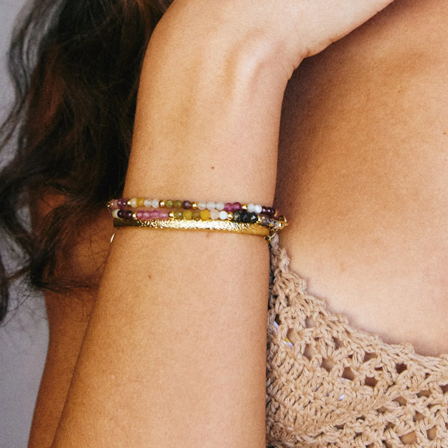 Saffron Gemstone Bracelet