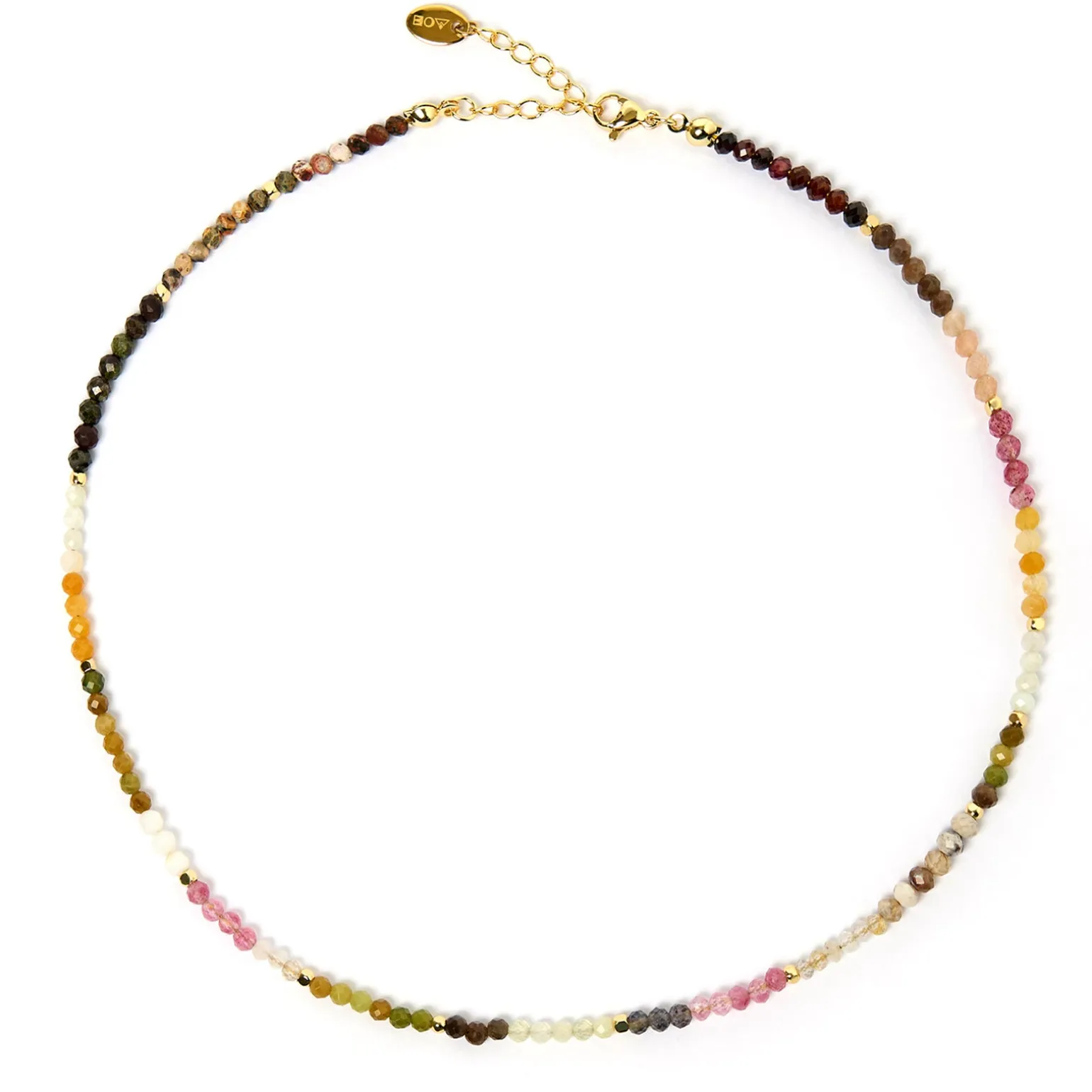 Saffron Gemstone Necklace