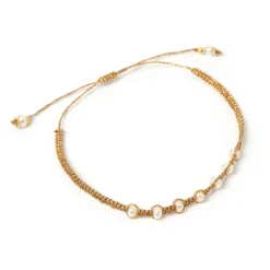 Safi Pearl and Gold Bracelet