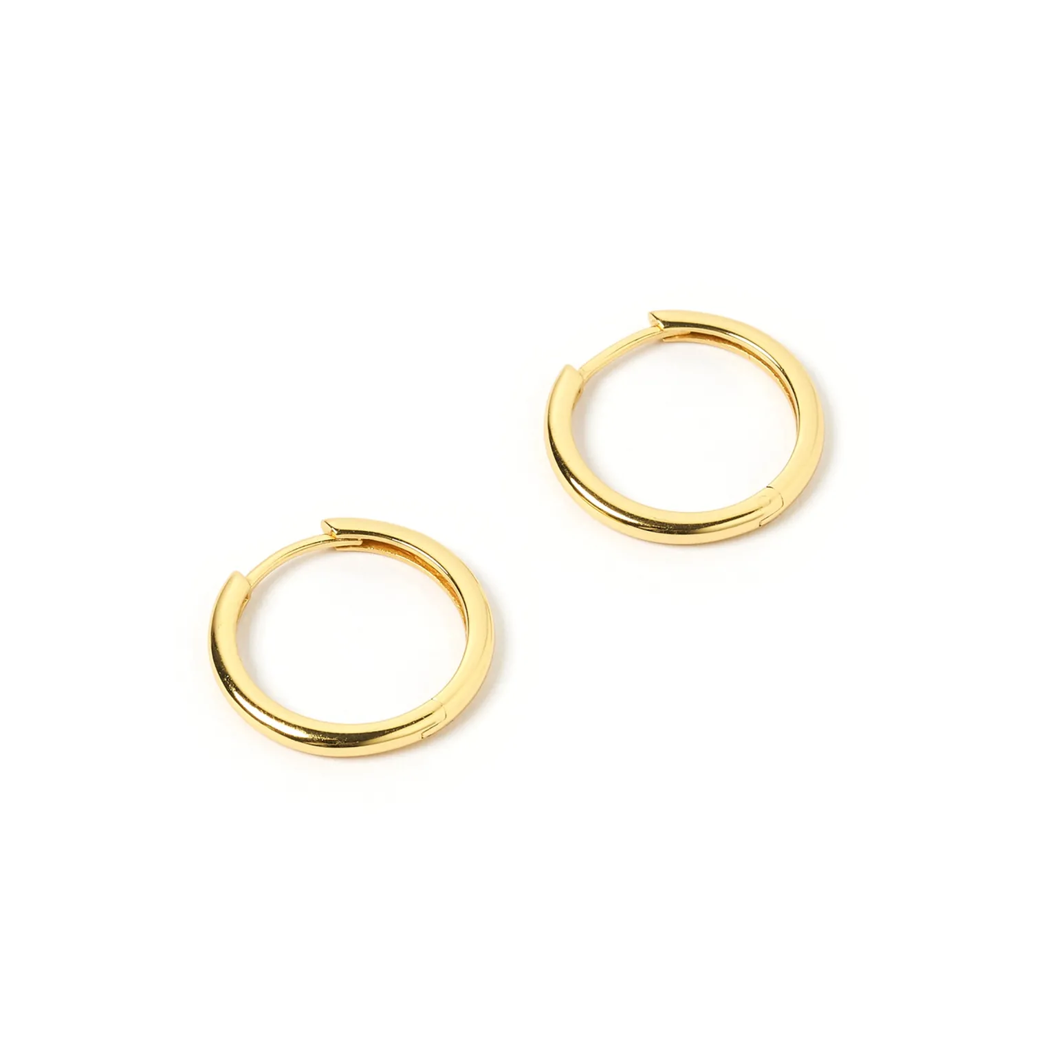 Scarlet Gold Hoop Earrings
