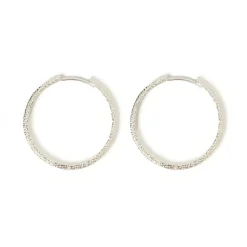 Sebastian Silver Hoop Earrings