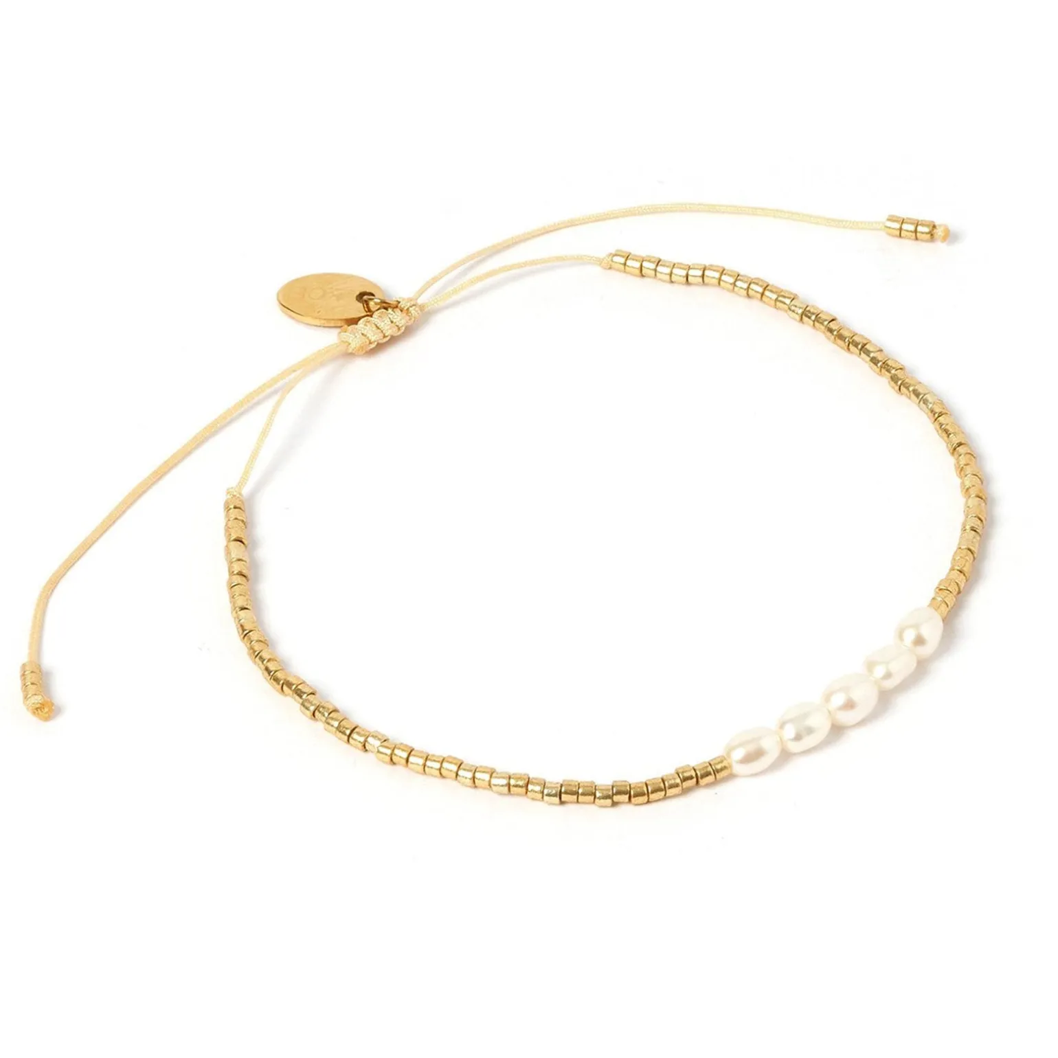 Seline Gold and Pearl Bracelet
