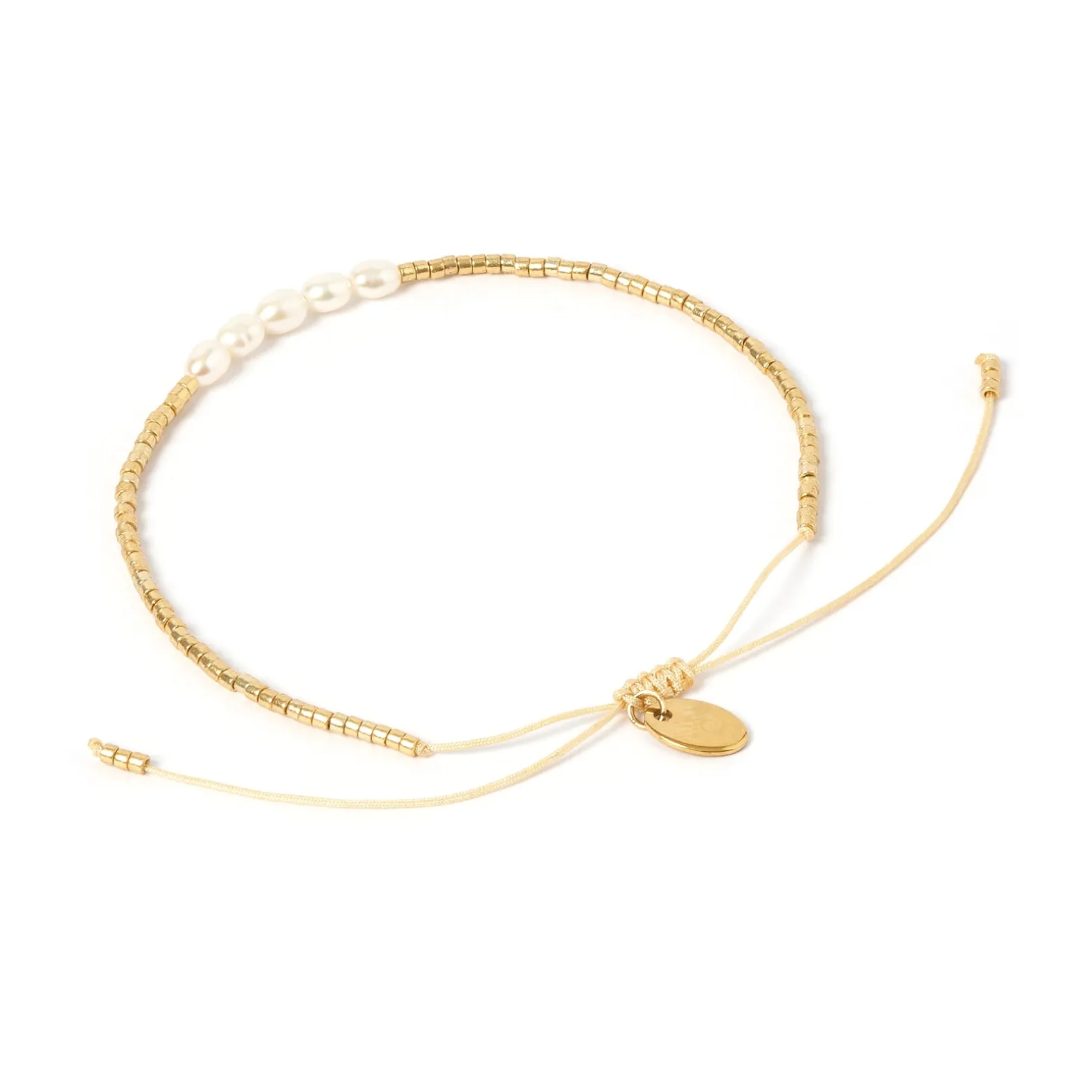Seline Gold and Pearl Bracelet
