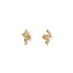 Serpent Gold Studs