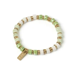 Skylar Ceramic and Gold Bracelet - Mint