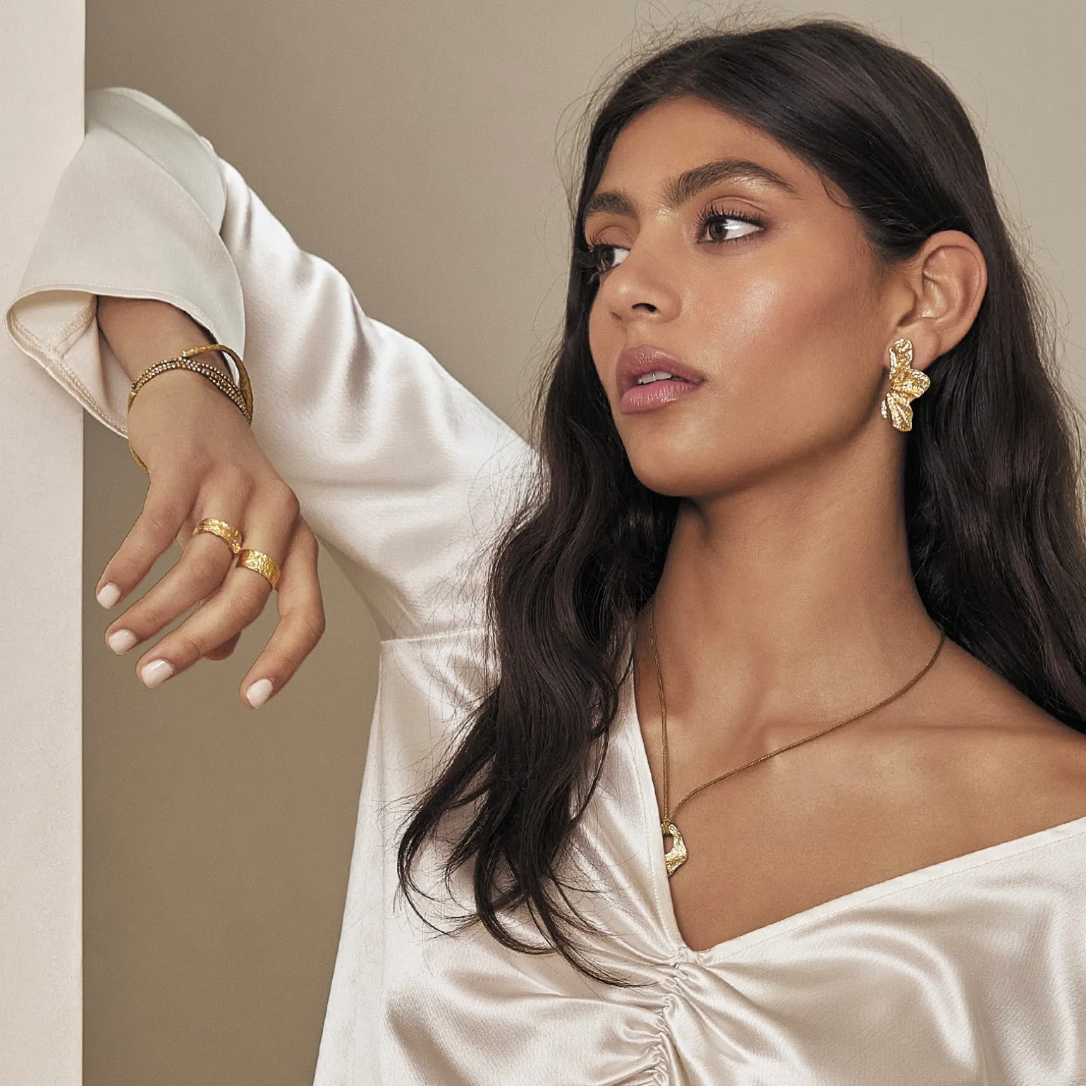 Stassia Gold Earrings