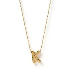 Statement Gold Letter Necklace