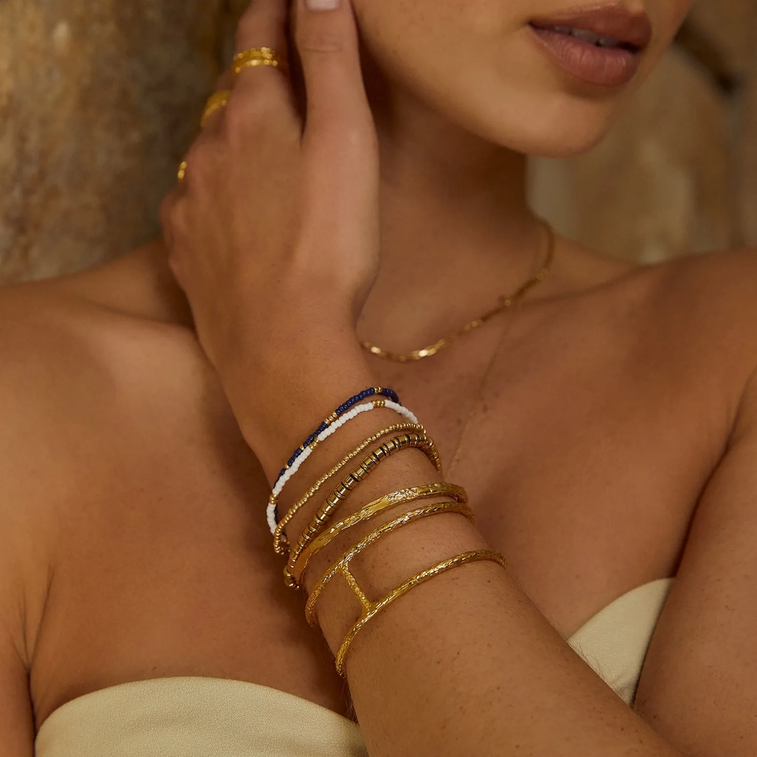 Sunny Bracelet Set - Navy