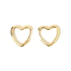 Sweetheart Gold Earrings - Large