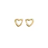 Sweetheart Gold Earrings - Small