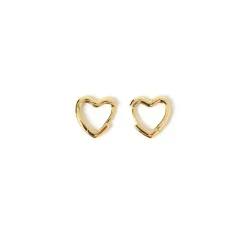 Sweetheart Gold Earrings - Small