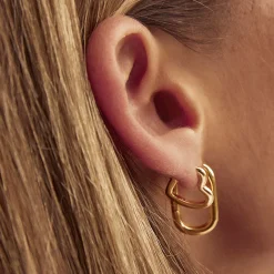 Sweetheart Gold Earrings - Small