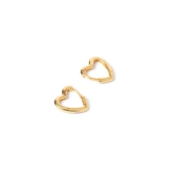 Sweetheart Gold Earrings - Small