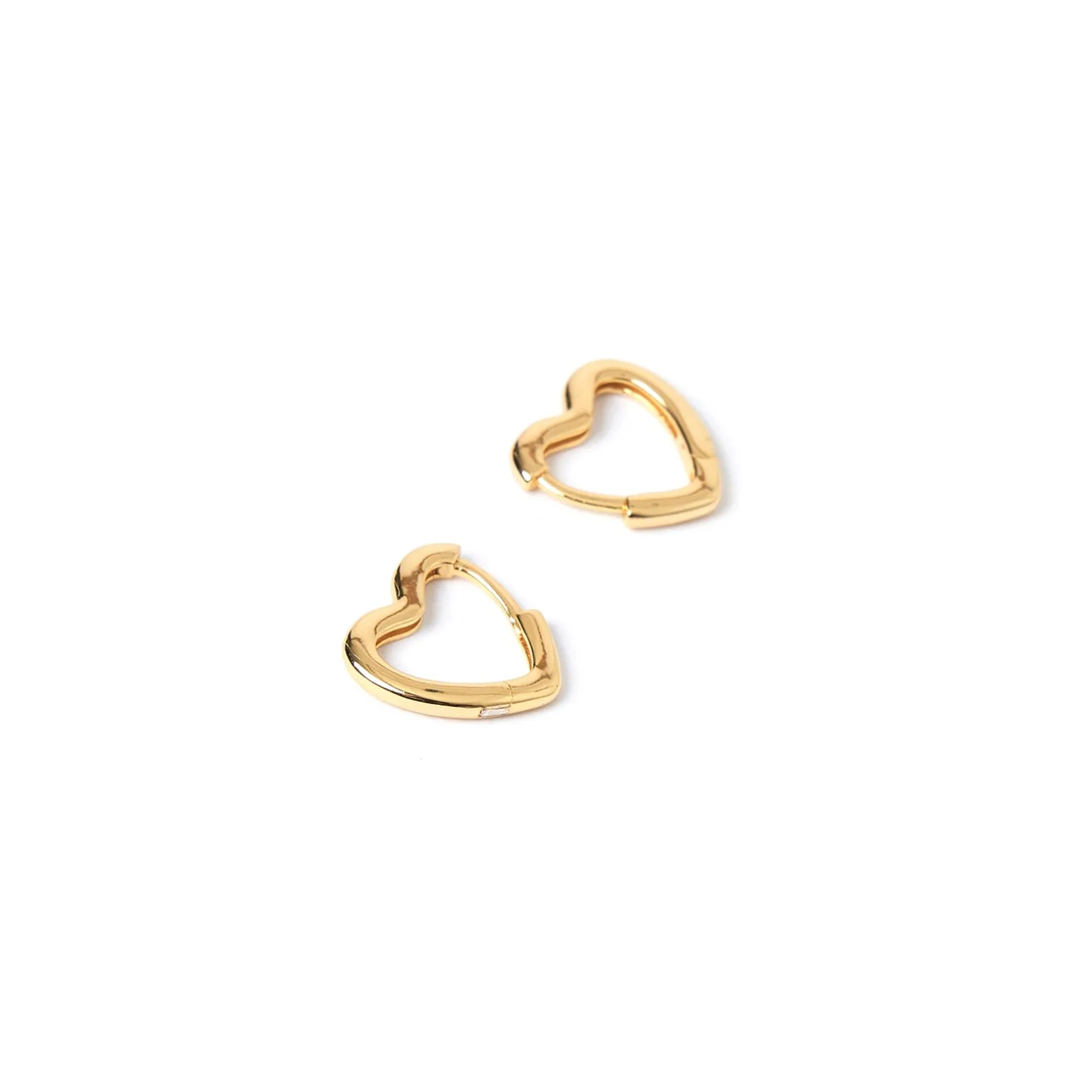 Sweetheart Gold Earrings - Small