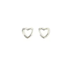 Sweetheart Silver Earrings - Small