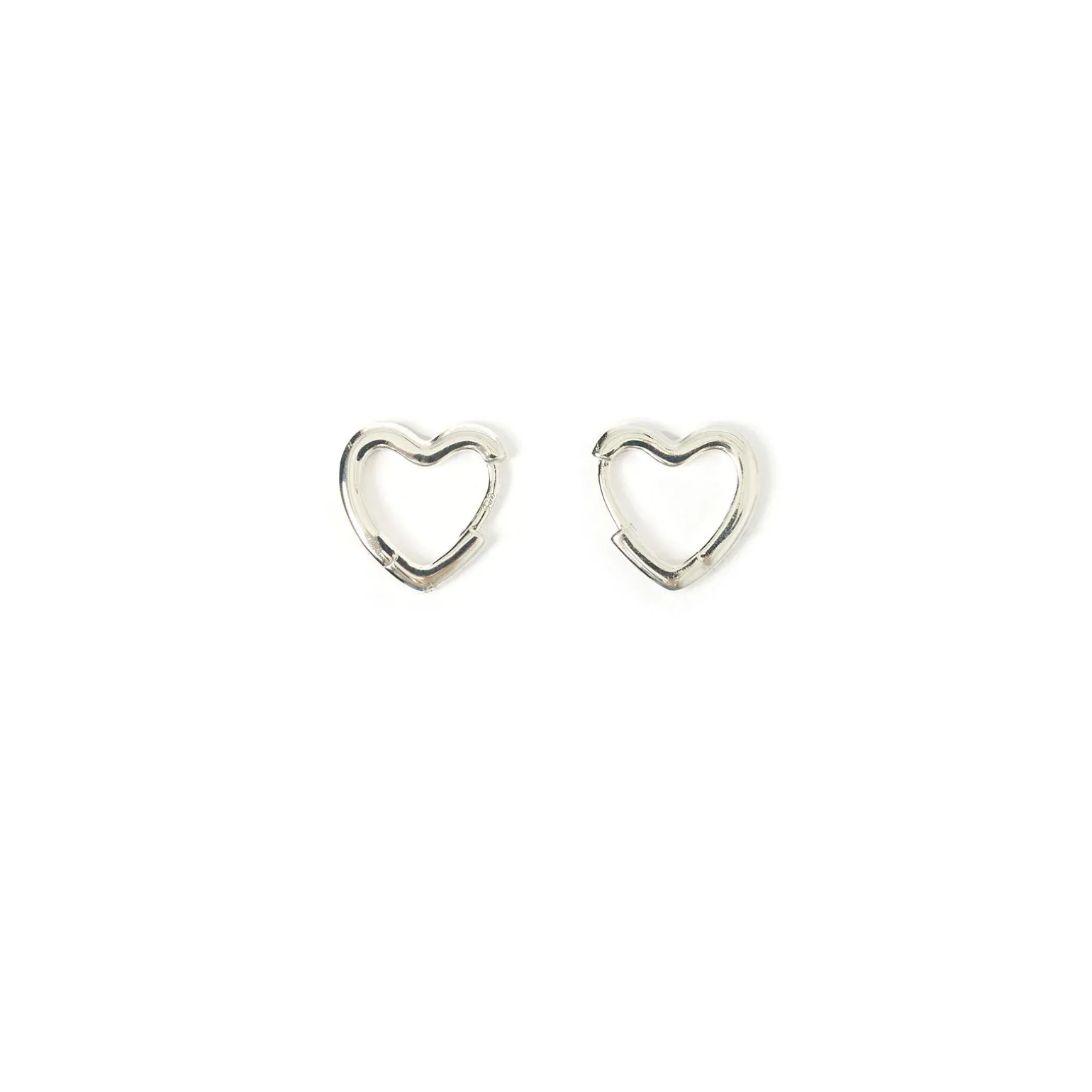 Sweetheart Silver Earrings - Small