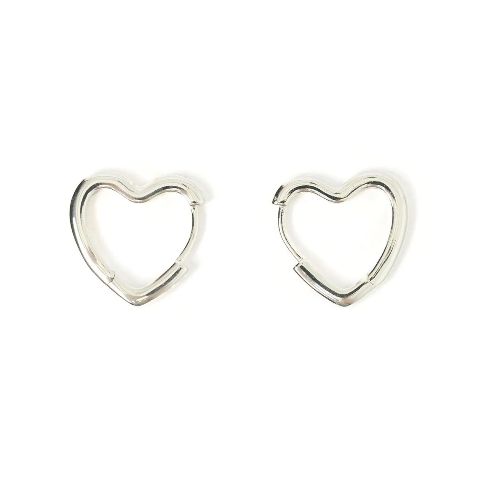 Sweetheart Silver Earrings - Large