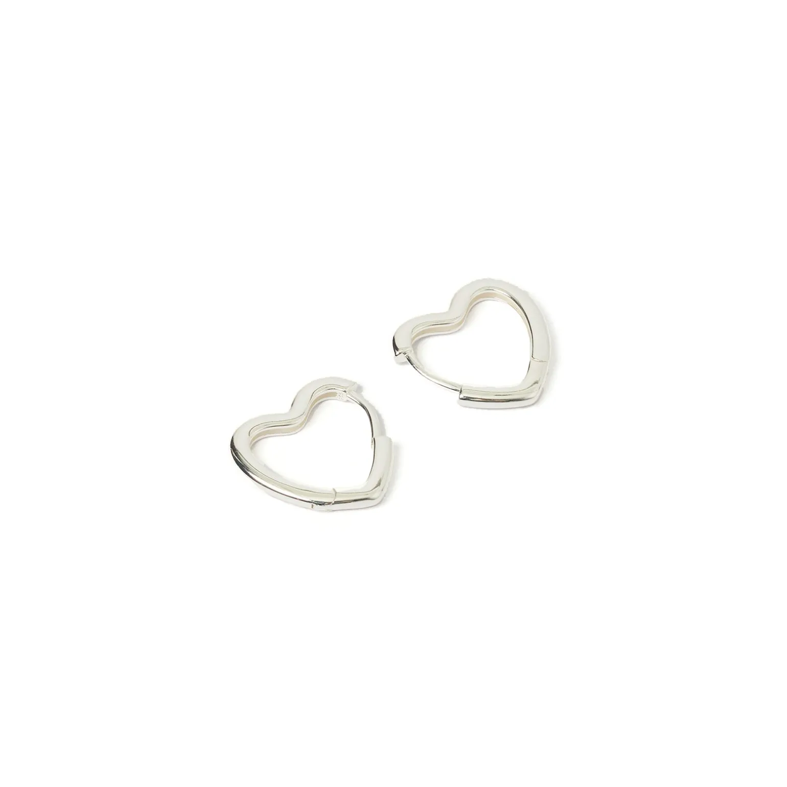 Sweetheart Silver Earrings - Large